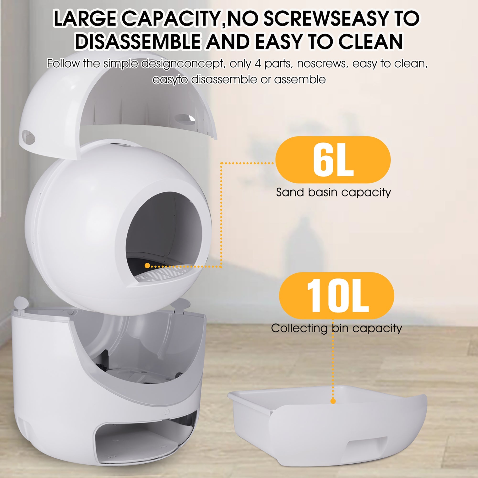 Smart Self-Cleaning Litter Box