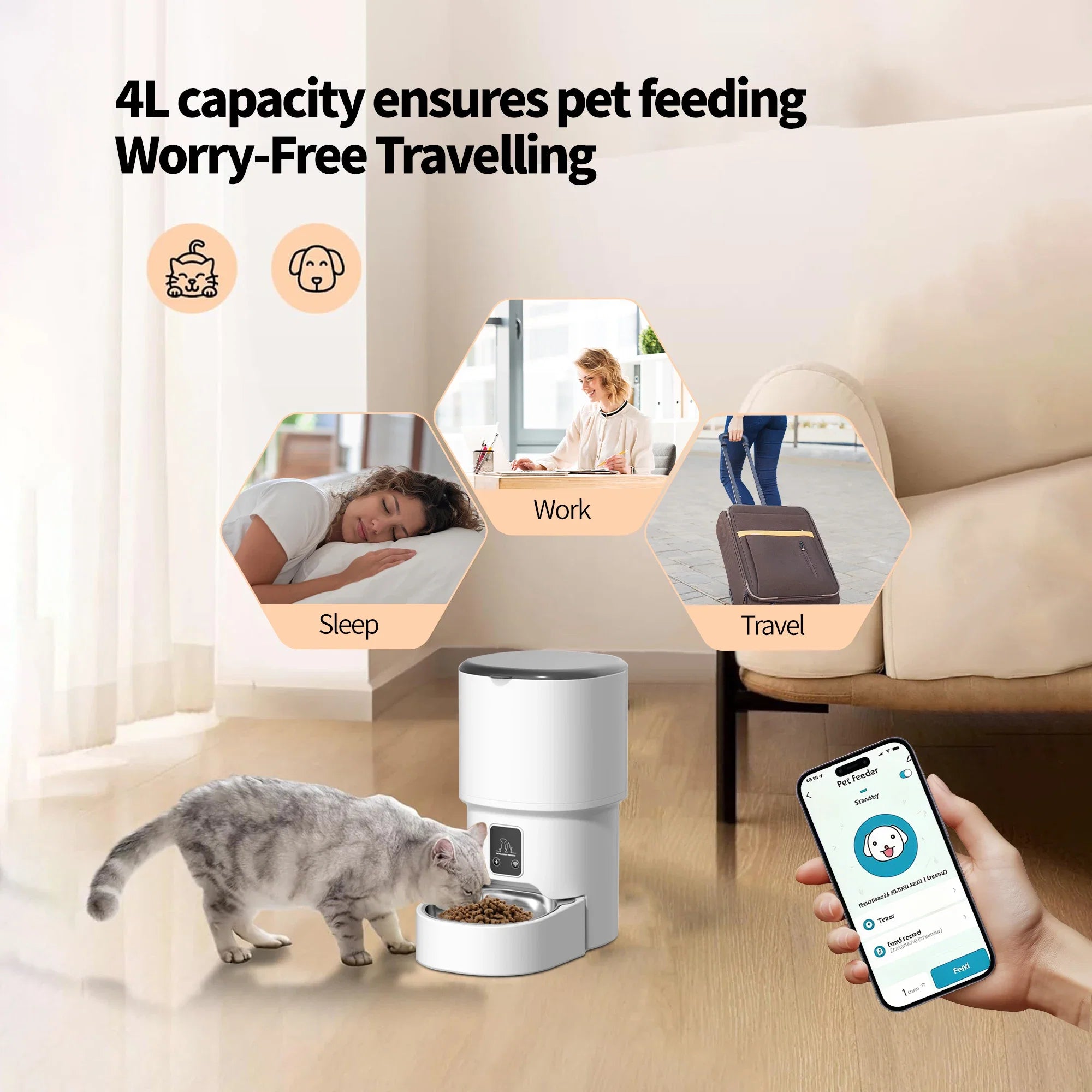 4L Smart Food Dispenser